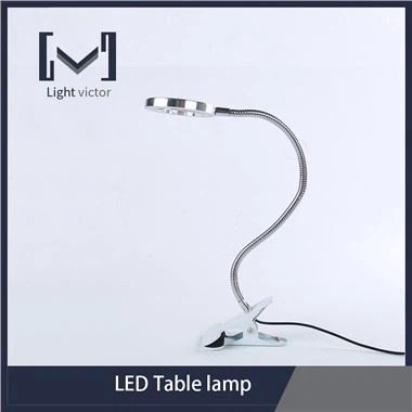 Clip LED žiedinis stalinis šviestuvas tiesioginiam transliavimui